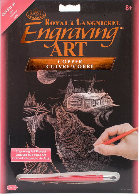 3 Pack Royal & Langnickel(R) Copper Foil Engraving Art Kit 8"X10"-Howl COPRFL-31 - 090672943989