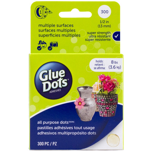 2 Pack - Glue Dots All Purpose Dots-300/Roll - 35340 - 634524353405