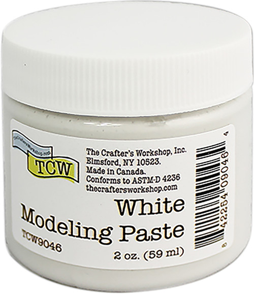 3 Pack Crafter's Workshop Modeling Paste 2oz-White TCWMP2OZ-9046 - 842254090464