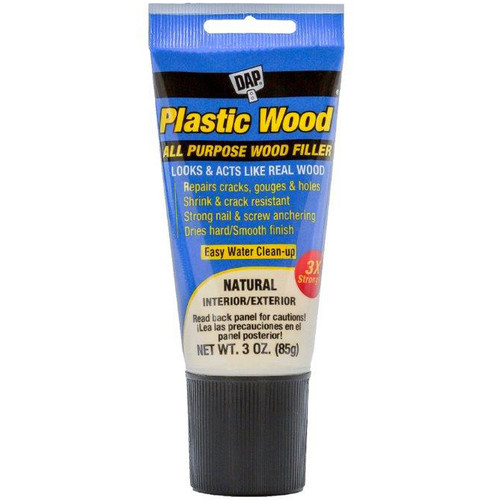 3 Pack - DAP Plastic Wood Latex Squeeze Tube Wood Filler-3oz - 707ST3OZ - 070798005808