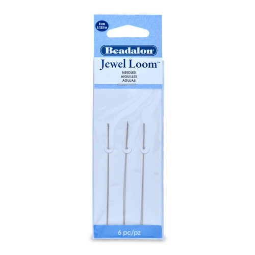 3 Pack Beadalon Jewel Loom(TM) Needles 6/Pkg-3.125" 701S - 035926121904