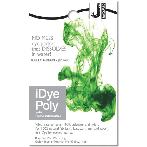 6 Pack - Jacquard iDye Poly Fabric Dye 14g-Kelly Green - IPOLY-460 - 743772027706