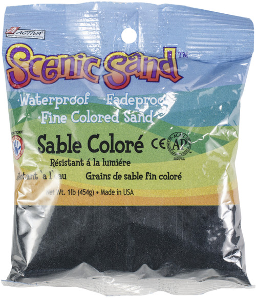 3 Pack Activa Scenic Sand 1lb-Deep Black SAND-14484 - 036061144841