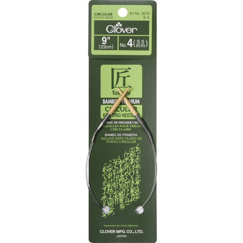 3 Pack - Takumi Bamboo Circular Knitting Needles 9"-Size 4/3.5mm - 3016 9-4 - 051221251344