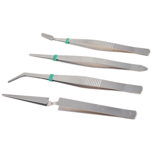 6 Pack Craft Medley Tweezers 4/Pkg-4.75" BT205