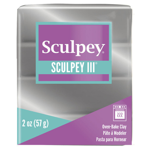 5 Pack - Sculpey III Oven-Bake Clay 2oz-Silver - S302-1130