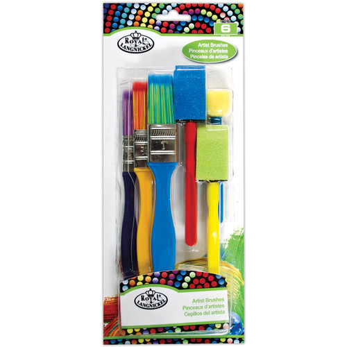 3 Pack - Royal & Langnickel(R) Artist Brush Set 6/Pkg- - RTN-136 - 090672356628