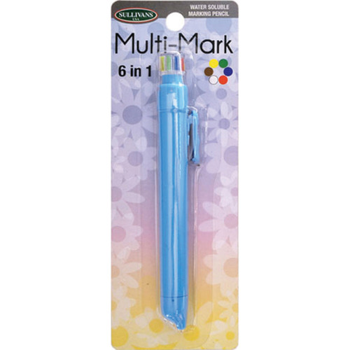 2 Pack Sullivans Multi-Mark 6 In 1 Water Soluable Marking Pencil-Blue -372MMP-37246 - 739301372461