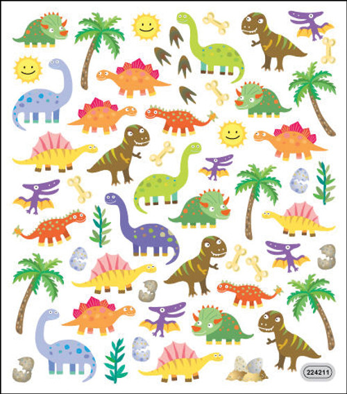 6 Pack Sticker King Stickers-Dinos SK129MC-4254 - 679924425413