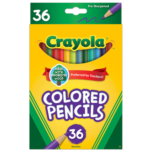 2 Pack - Crayola Colored Pencils-36/Pkg Long - 68-4036 - 071662040369