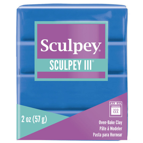 5 Pack - Sculpey III Oven-Bake Clay 2oz-New Blue - S302-063
