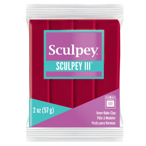 5 Pack Sculpey III Oven-Bake Clay 2oz-New Red S302-083 - 715891110843