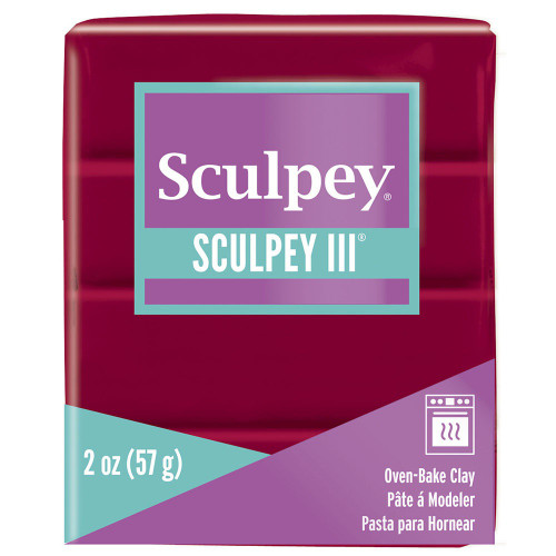 5 Pack Sculpey III Oven-Bake Clay 2oz-New Red S302-083