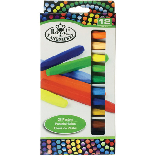 6 Pack - Royal & Langnickel(R) Oil Pastels 12/Pkg-Assorted Colors - RTN-130 - 090672356567