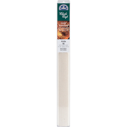 3 Pack - Charles Craft Gold Standard Aida 16 Count 15"X18" Box-Natural - GD1636-5200 - 078243052568
