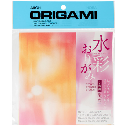 3 Pack - Aitoh Origami Paper 5.875"X5.875" 36/Pkg-Tie Dye - AI-1934 - 762867700065
