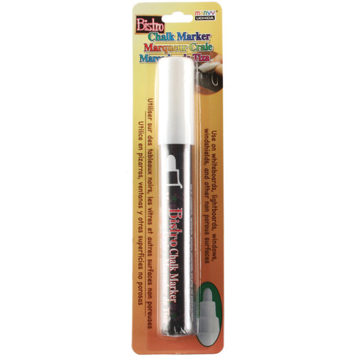 3 Pack Uchida Bistro Chalk Marker 6mm Bullet Tip-White 480-C-0 - 028617490007