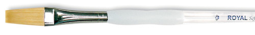 6 Pack - Royal & Langnickel(R) Soft-Grip Gold Taklon Stroke Brush-1/4" Width - SG711-1/4 - 090672027016