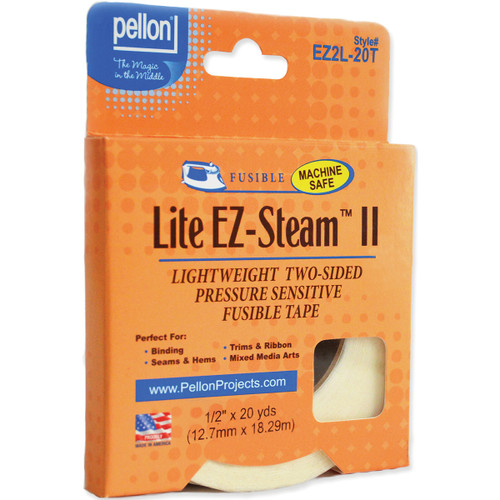 3 Pack Pellon EZ-Steam II Lite Tape-.5"X20yd EZ2L-20T - 075269018127