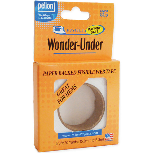 3 Pack - Pellon Wonder-Under Paper-Backed Fusible Tape-.625"X20yd - ST-805 - 075269009118 3 Pack - Pellon Wonder-Under Paper-Backed Fusible Tape-.625"X20yd - ST-805 - 075269009118