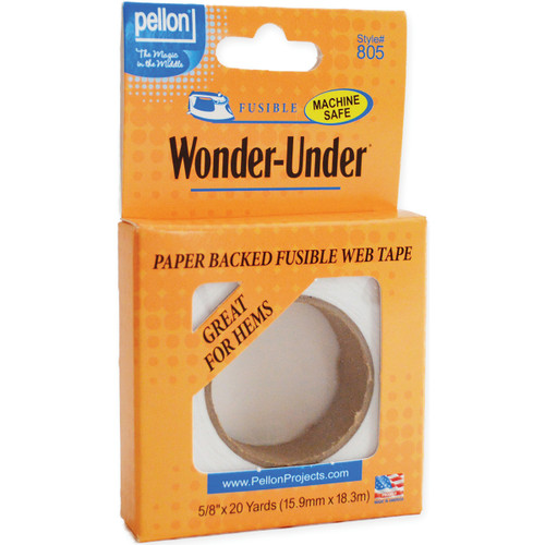 3 Pack Pellon Wonder-Under Paper-Backed Fusible Tape-.625"X20yd ST-805 - 075269009118