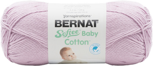 3 Pack - Bernat Softee Baby Cotton Yarn-Soft Plum - 166052-52005 - 057355402942