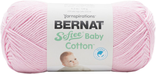 3 Pack - Bernat Softee Baby Cotton Yarn-Petal - 166052-52004 - 057355402935