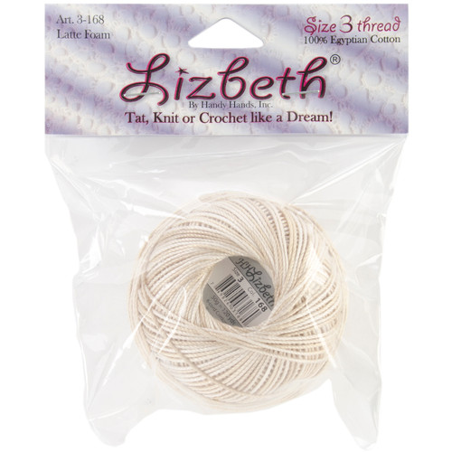 5 Pack Handy Hands Lizbeth Cordonnet Cotton Size 3-Latte Foam HH03-168 - 769826031680
