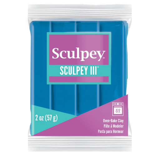 5 Pack Sculpey III Oven-Bake Clay 2oz-Turquoise S302-505 - 715891115053