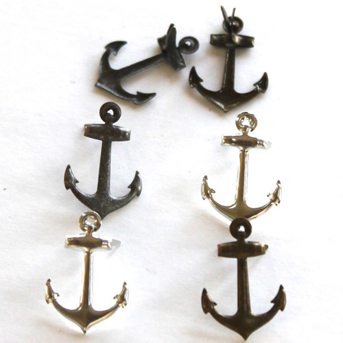 6 Pack Eyelet Outlet Shape Brads 12/Pkg-Metallic Anchor QBRD2-42