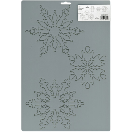 2 Pack Sten Source Quilt Stencils By Julie Mullin-7" & 10" Snowflakes FC2-14 - 045285460149