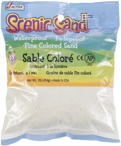 3 Pack - Activa Scenic Sand 1lb-White - SAND-4483 - 036061044837