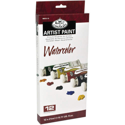 3 Pack - Royal & Langnickel(R) Watercolor Paints 21ml 12/Pkg-Assorted Colors - WAT21-12