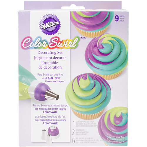 3 Pack Wilton Color Swirl 3-Color Coupler Decorating SetW47072 - 070896370723