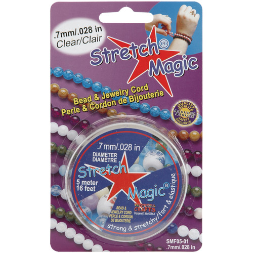 6 Pack - Stretch Magic Bead & Jewelry Cord .7mmX5m-Clear - SMF-1-5 - 725879206710