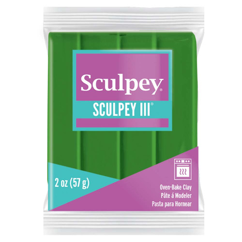 5 Pack Sculpey III Oven-Bake Clay 2oz-Leaf Green S302-322 - 715891113226