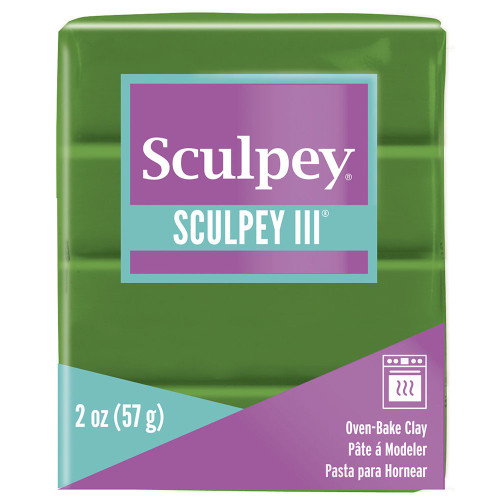 5 Pack Sculpey III Oven-Bake Clay 2oz-Leaf Green S302-322