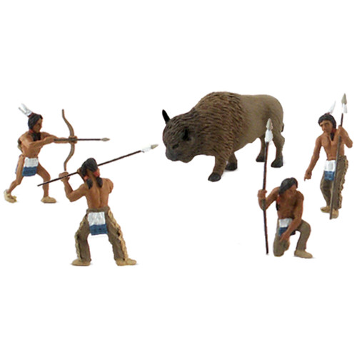 2 Pack SceneARama Scene Setters(R) Figurines-Native American Hunt 5/Pkg SP4444