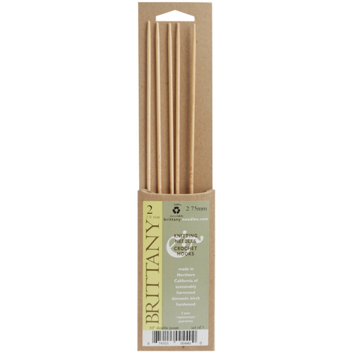 2 Pack Brittany Double Point Knitting Needles 10" 5/Pkg-Size 4/3.5mm DP104 - 874155004431