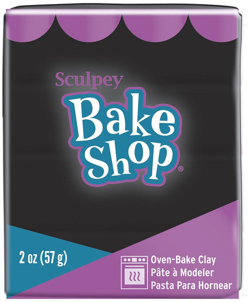 Sculpey Bake Shop Oven-Bake Clay 2oz-Black BA02-1835 - 715891183502