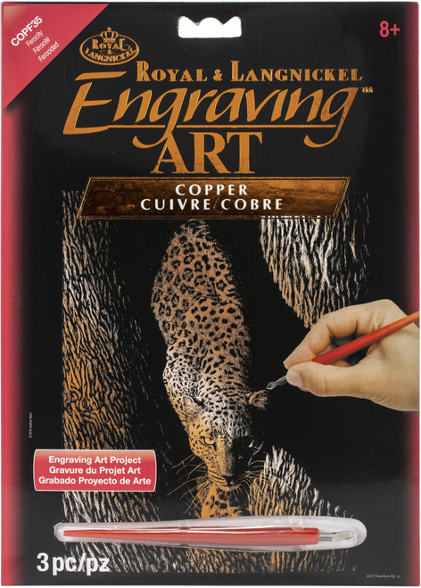 Royal & Langnickel(R) Copper Foil Engraving Art Kit 8"X10"-Ferocity - COPRFL-35 - 090672376602
