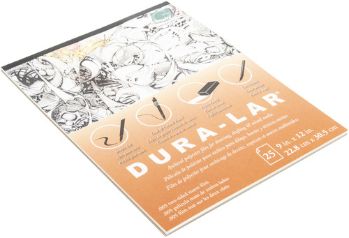 Grafix Dura-Lar Matte .005 Pad 9"X12"-25 Sheets - P05DM
