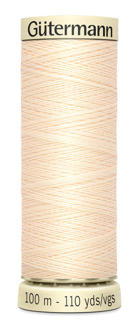 6 Pack - Gutermann Sew-All Thread 110yd-Ivory - 100P-800 - 077780002227