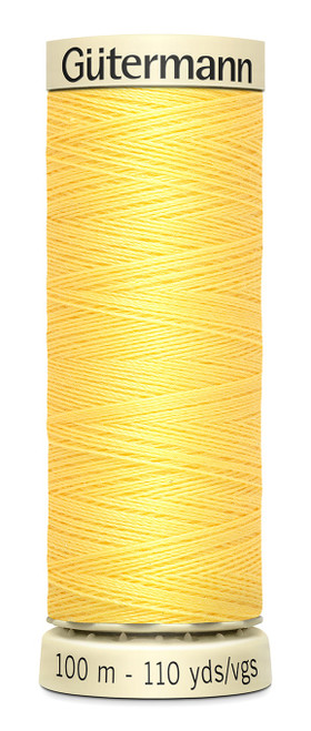 6 Pack - Gutermann Sew-All Thread 110yd-Lemon Peel - 100P-807 - 077780002258