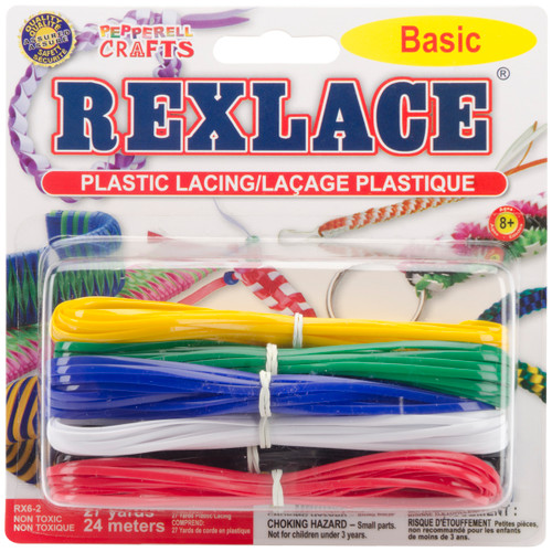 6 Pack Rexlace Plastic Lacing 27yd-Basic RX6-2 - 725879400156