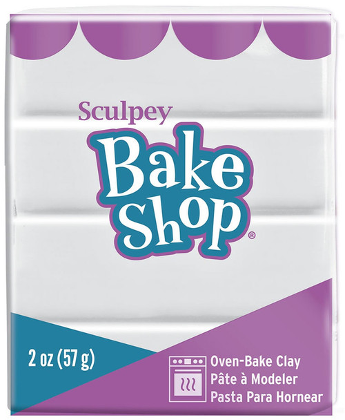 Sculpey Bake Shop Oven-Bake Clay 2oz-White - BA02-1802