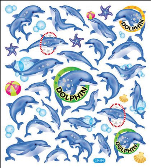 6 Pack Sticker King Stickers-Dolphin Fun SK129MC-4212 - 679924421217