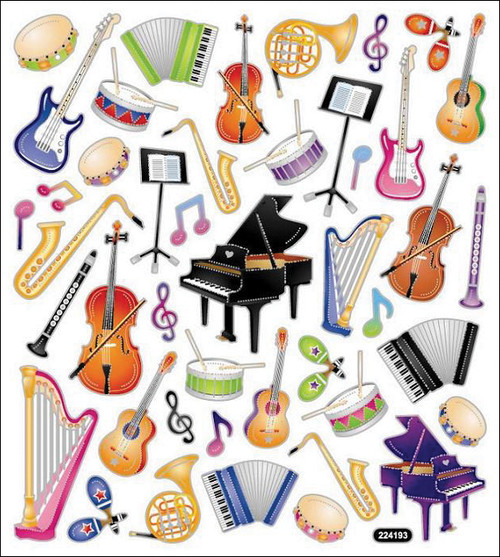 6 Pack - Sticker King Stickers-Orchestra - SK129MC-4223 - 679924422313