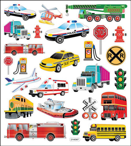 6 Pack - Sticker King Stickers-Transportation - SK129MC-4217 - 679924421712