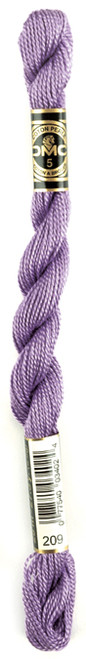 12 Pack - DMC Pearl Cotton Skein Size 5 27.3yd-Dark Lavender - 115 5-209